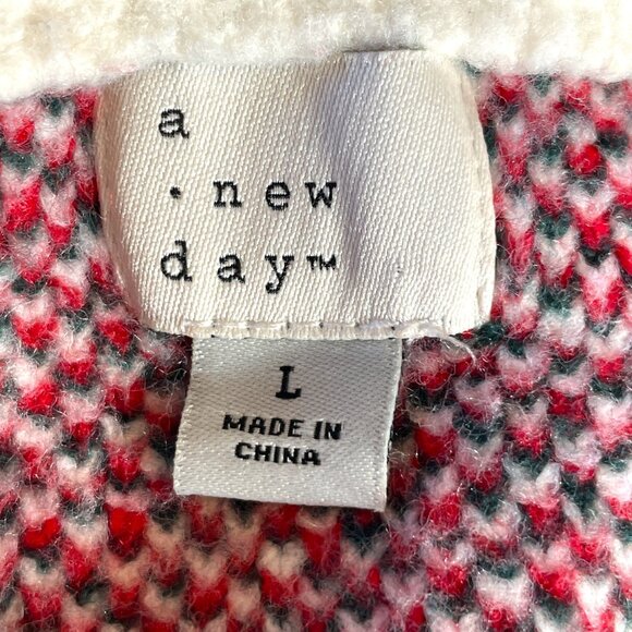 Après Ski Sweater LARGE Cabincore Winter Cozy - Picture 5 of 7